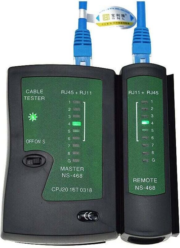 SNQ - Stück schwarzer RJ11-RJ12-RJ45-Kabeltester Réseau rnis RNIS-Kabeltest-Patch