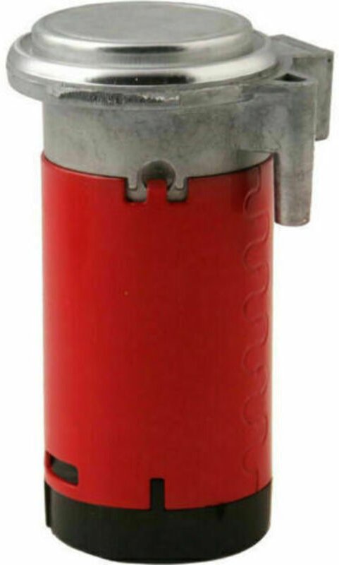 Roter 12-V-Luftkompressor-Luftpumpensatz, elektrische Hupe mit Schlauch und Elektromotor, geeignet für eine besonders la...