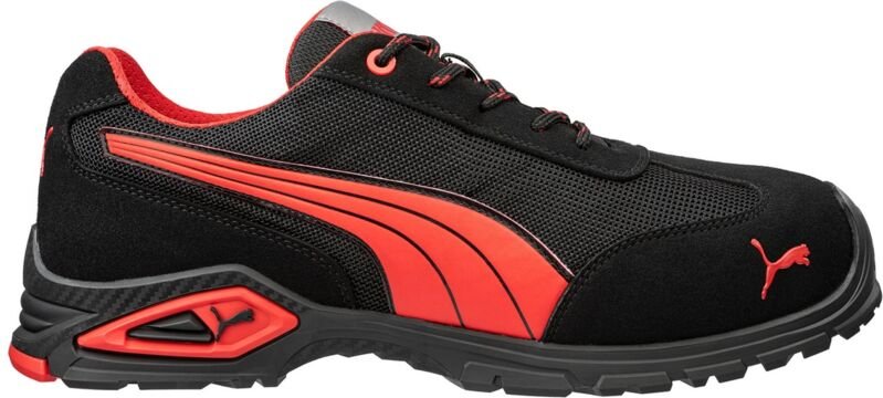 Puma Safety Puma Sicherheitshalbschuh MADRID LOW S1PL FO SR 642740 Gr. 45 schwarz/rot