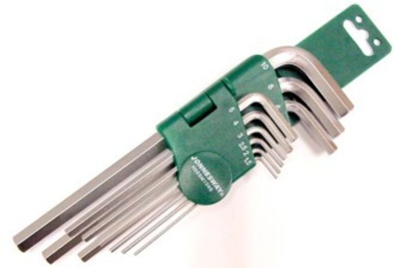 JONNESWAY Sechskantschlüssel, 9 Stück, sehr lang (1,5–10), H02SM109S