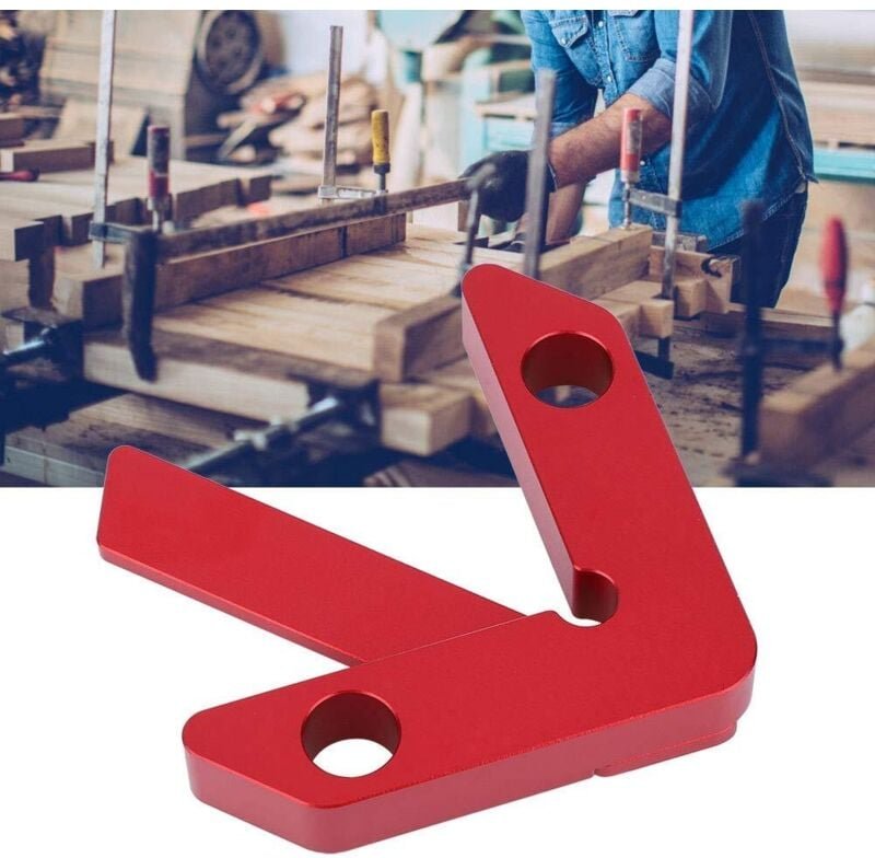 0,5-mm-Zentrierlehre, Holzmarkierungslehre, kompakte rechtwinklige Markierungslehre, für Tischlerbeschläge und Zubehör
