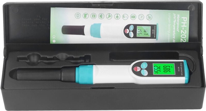 2-in-1-Bodenmessgerät zur Messung von Bodentemperatur und pH-Wert, geeignet für blühende Gartenpflanzen und Topfpflanzen