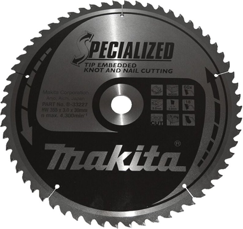 B-33227 hm 355/30/60D Verstärkte Scheibe - Makita