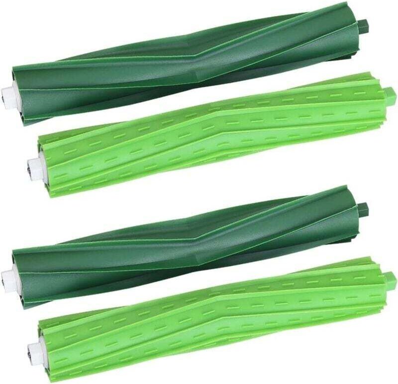 2 Mehrzweck-Gummibürsten für iRobot i7, i7+, i7 Plus, i8, i8 Plus, E5 und E6 Saugroboter, Walzen-Ersatzteile für Roomba ...