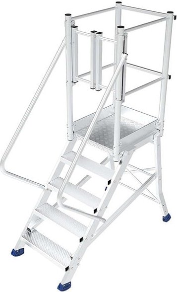 Plattformleiter 9-stufig, Max. Arbeitshöhe 3.80m - ES309-PT-P