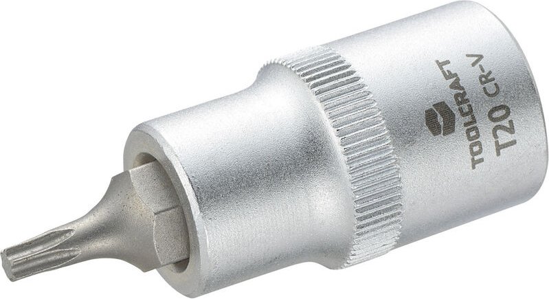 Toolcraft - 816162 Innen-Sechsrund (tx) Steckschlüssel-Bit-Einsatz t 20 1/2' (12.5 mm)