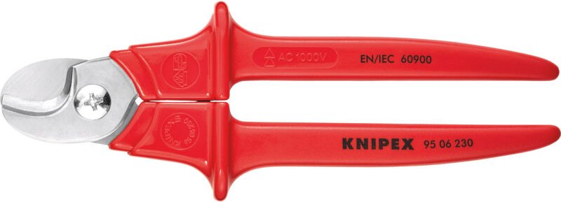 Knipex - 95 06 230 Kabelschere Griffe kst umspritzt isol. kst umspritzt vde 230