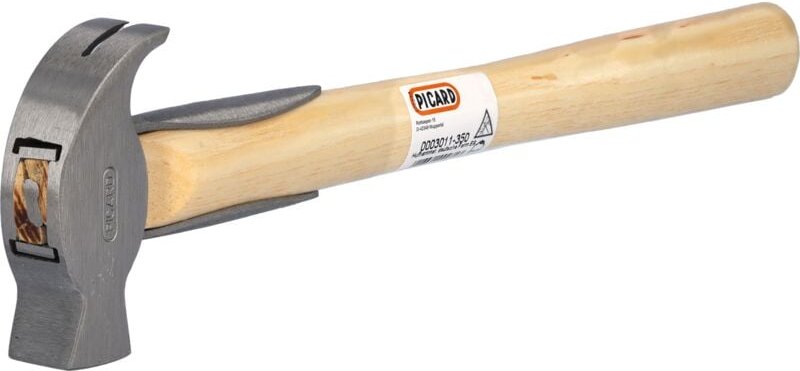 Hufhammer 350g Deutsche Form Holzstiel mit Federkern Nr. 30a - Picard