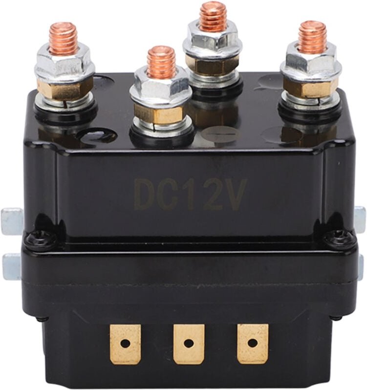 Akozon 250A Seilwindenrelais, 12V wasserdichtes integriertes elektrisches Seilwindenrelais für Geländefahrzeuge mit ABS-...