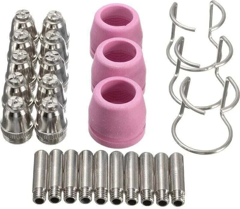Plasmaschneider-Verschleißteile-Set, 26-teilig, XU, SG-55, AG-60, WSD-60P Schneidbrennerdüse, hochwertiges Produkt, lang...