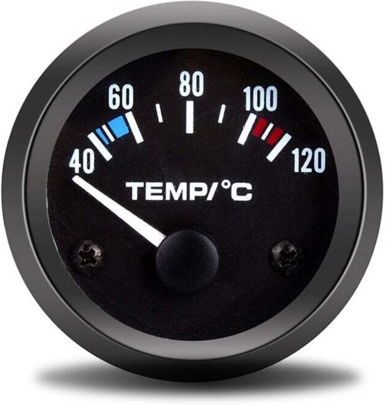 Universal 5,2 cm 12V 40-120 led Auto Kühlmittel Temperatur Gauge Weiß