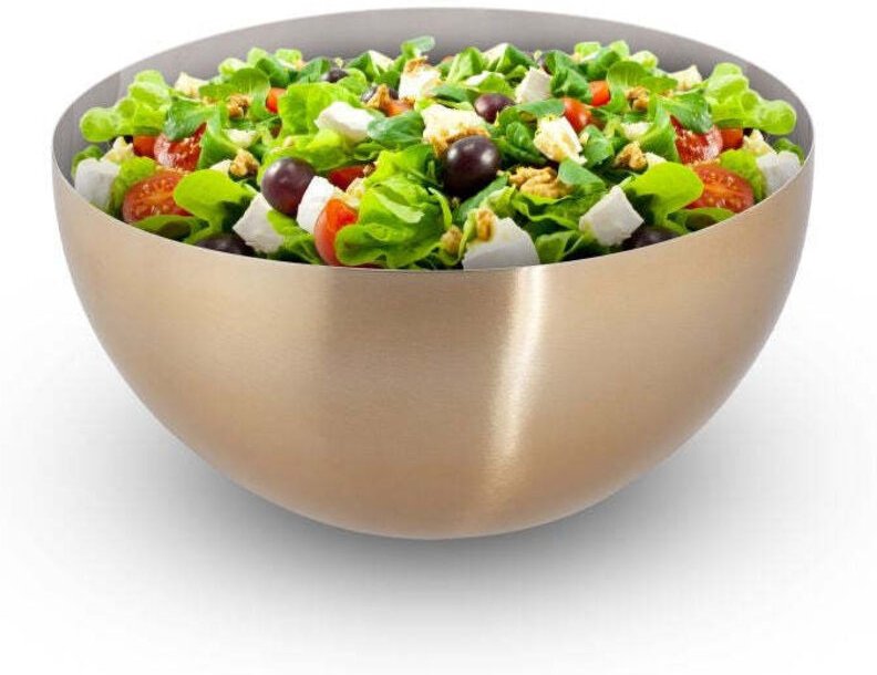 Modern serving bowl goldsilver