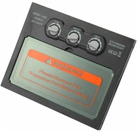 Schweißhelmlinse, Lithiumbatterie Solar Auto-Verdunkelung Schweißmaske Linsengruppe Linse,