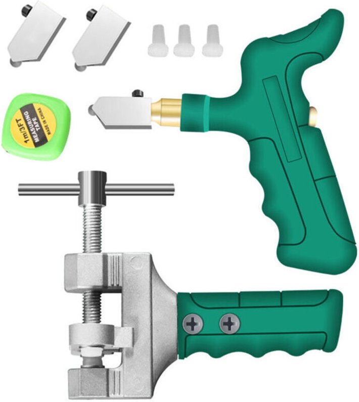 Vtizikl Coupe-verre Manuels Outils de Coupe Coupe Carrelage, Ensemble de 9 Pièces Coupe Verre Diamant Coupe Carrelage Ma...