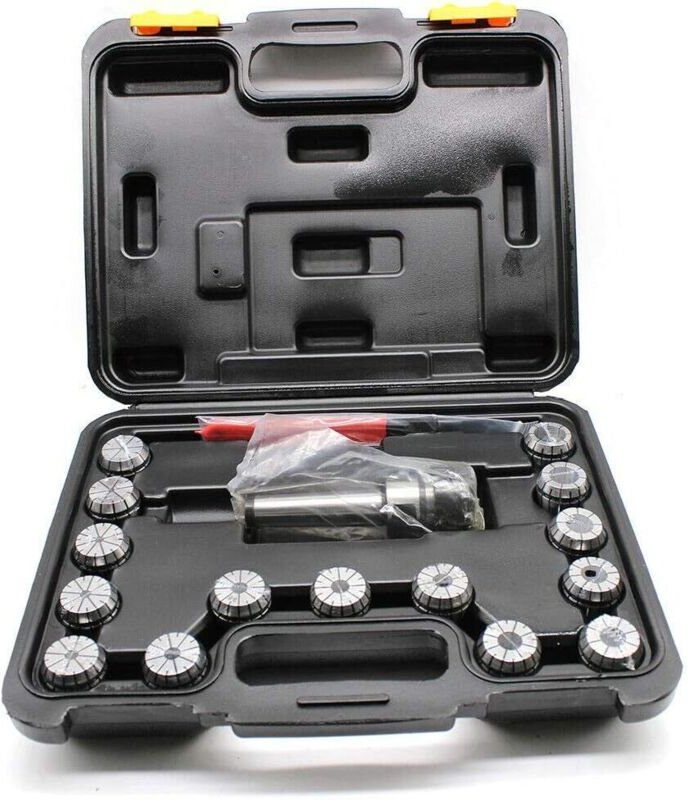 15 STÜCKE ER32 Spannzangen Sets, Metall MT3 ER32 M12 Spannzangenfutter für CNC Fräsen Drehmaschine