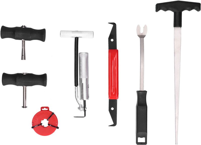 aqxreight 7-teiliges Windschutzscheiben-Ausbauwerkzeug-Set, Klebstoff-Schneidedraht-Windschutzscheiben-Glasentferner für...