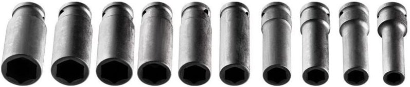 10 tlg. Stecknuss Set, 1/2', 10-24 mm CrMO