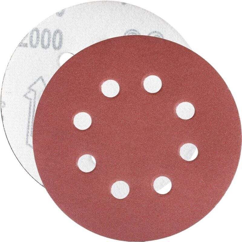 100 Stück Schleifscheiben, Körnung 125 mm, ideal zum Schleifen/Polieren/Entrosten, HSDPS5M100,2000