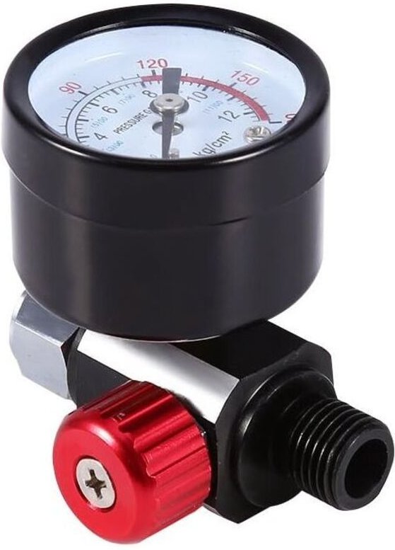 Vtizikl Régulateur de Pression d'Air, Régulateur de Soupape de Vanne de Réglage d'Air Pistolet de Pulvérisation Universe...
