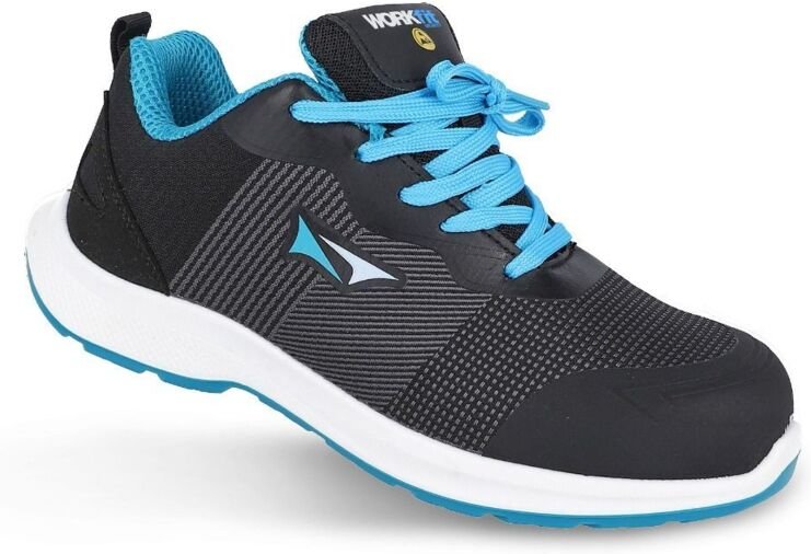 WORKFIT Sicherheitsschuh „Race“ (S3S SR-Schutz) mit verstärkter Zehenkappe – Größe 41, blau