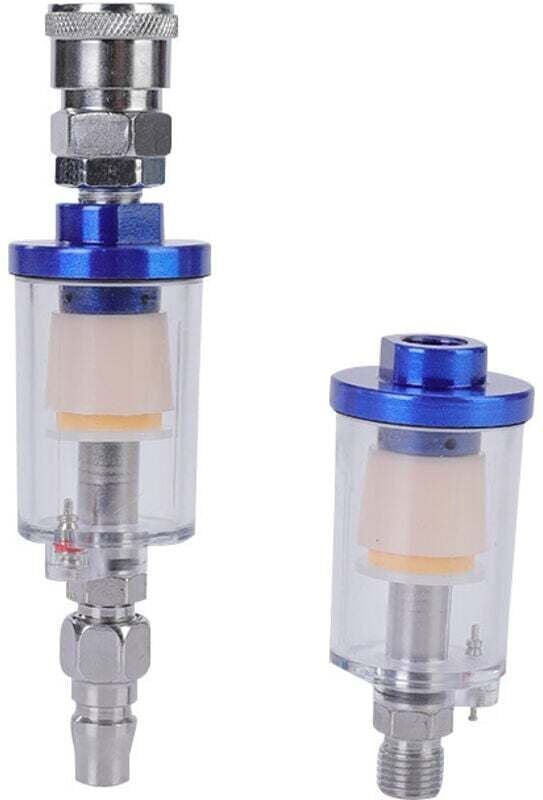 Filtre Séparateur Huile-Eau pour Pistolet à Peinture et Compresseur d'Air - Haute Filtration 5μm - Compatible Tous Modèl...