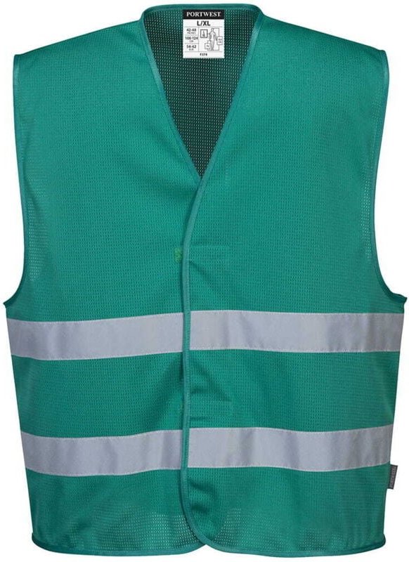 MESHAIR IONA GREEN Warnweste L/XL