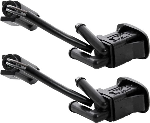 Tlily - Paar für - E39 5er-Serie 1997-2003 525I 528I 530I 540I M5 Scheibenwaschdüsen Beheizter Doppeleinlass-Spritzstrah...