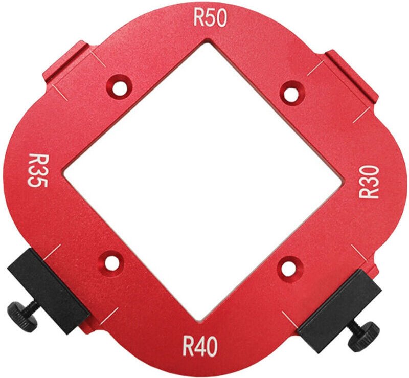 Fräswinkel-Radius-Schablone R30 R35 R40 R45, tragbares und robustes Werkzeug aus Aluminiumlegierung für Heimwerkerprojek...