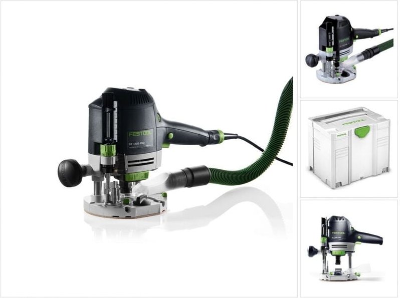 Of 1400 ebq-plus Oberfräse 1400W 70mm Hub im Systainer + Zubehör ( 574341 ) - Festool