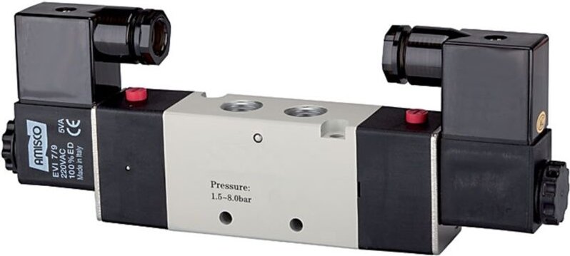 5/2-Wegeventil elektropneumat. »4V« bistabil, g 1/2, 230 v, 50 Hz - Riegler