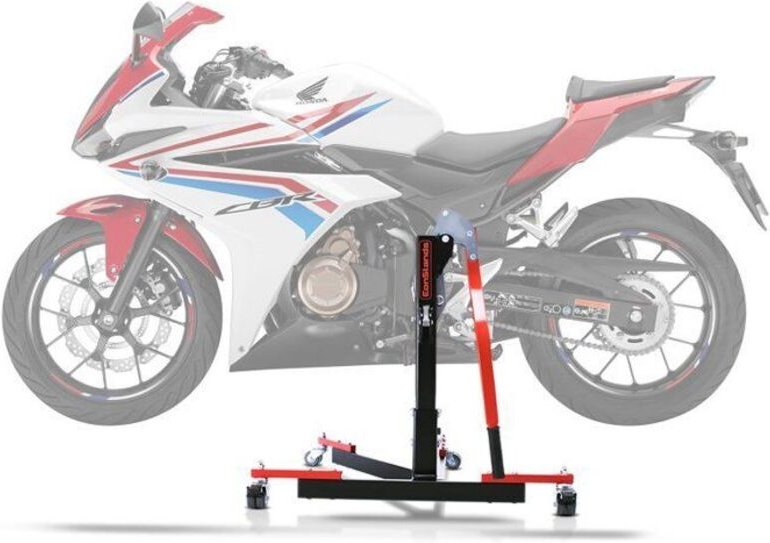 Werkstattstütze Centrale CS Power Evo für Honda CBR 500 R 19-25 rot
