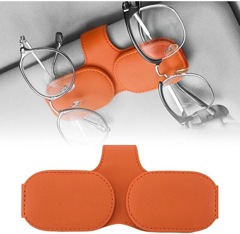 CCYKXA Autobrillenhalter, magnetischer Autobrillenhalter, multifunktionaler Autobrillen-Organizer, Autozubehör, Auto-Gad...