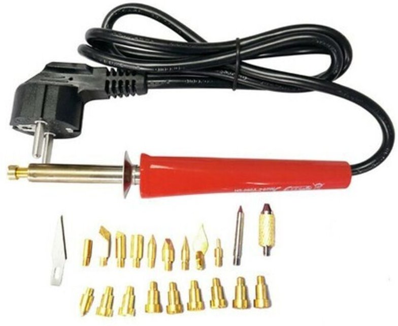 Elektrischergraveur30wgravierenvonschriftzugaufholz,kork,lötkolben22stiftspitzen