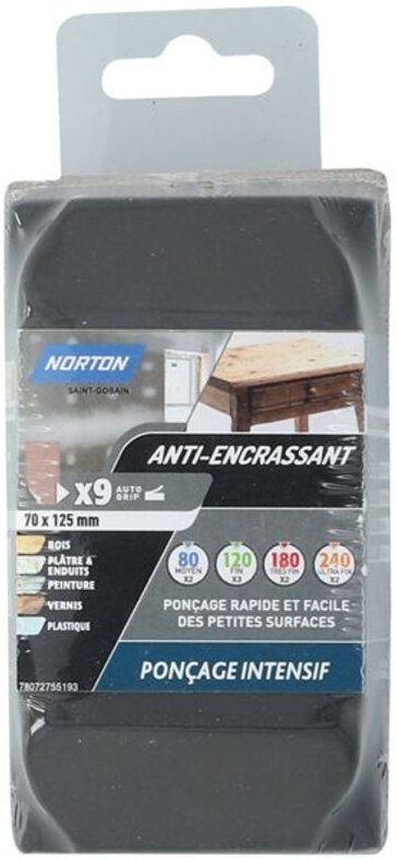 Auto-Blockierende Wagenklemme 70x125 + 9 Anti-Kratz-Rollen Gr - Norton