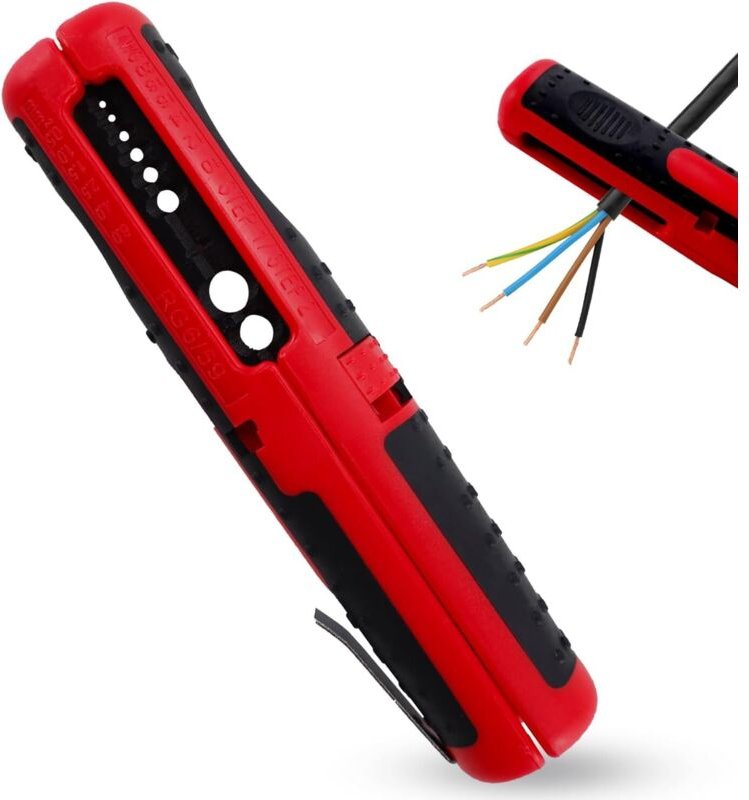 Professionelle Abisolierwerkzeug, Abmantelungswerkzeug Kabel Abisolierwerkzeug Kabelentmanteler 125 MM Universal Entmant...