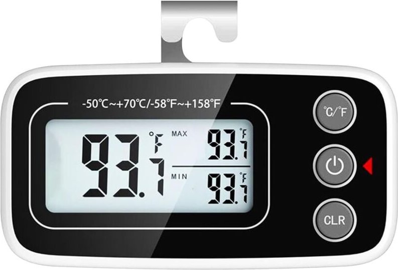 1Pack Digitales Kühlschrankthermometer Kühlschrankthermometer Gefrierschrankthermometer