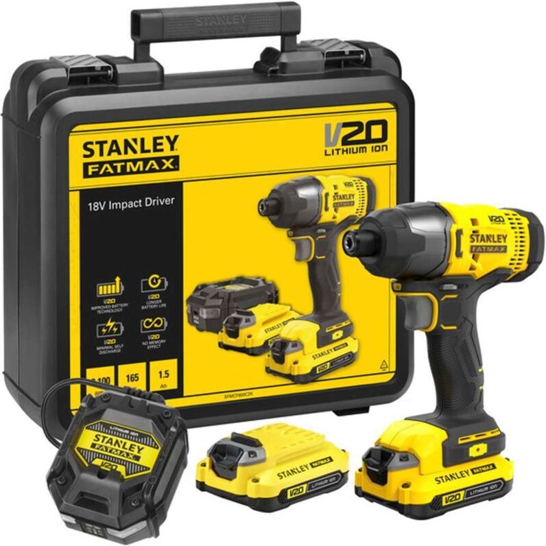 ST SCHLAGSCHRAUBER V20 165Nm 2x1,5Ah KOFFER SFMCF800C2