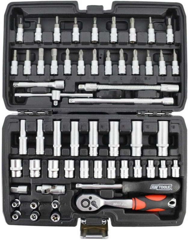 Thumbnail - AWTOOLS-SCHLÜSSELSATZ 1/4" 56-teilig