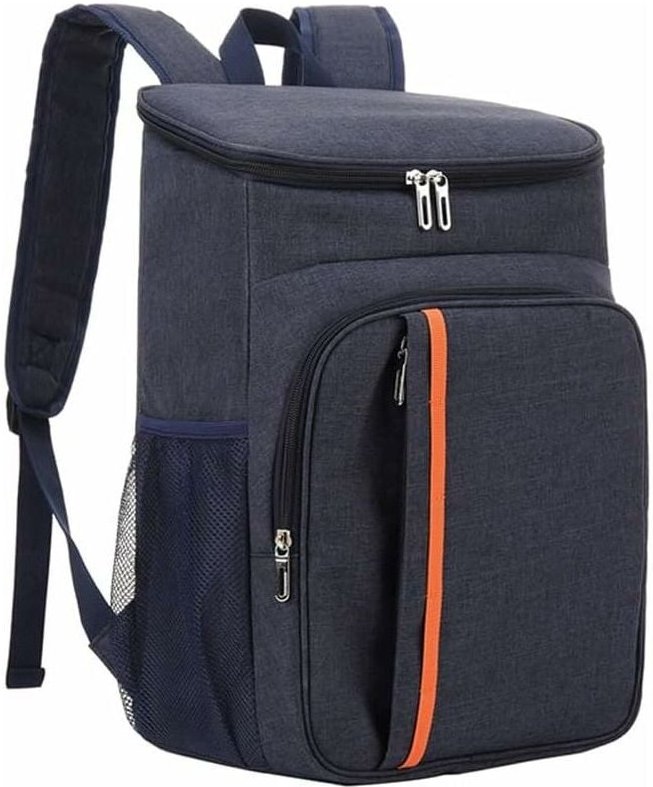 Isolierter Kühlrucksack – 18 l für Picknick, Strand, Camping (Marineblau)