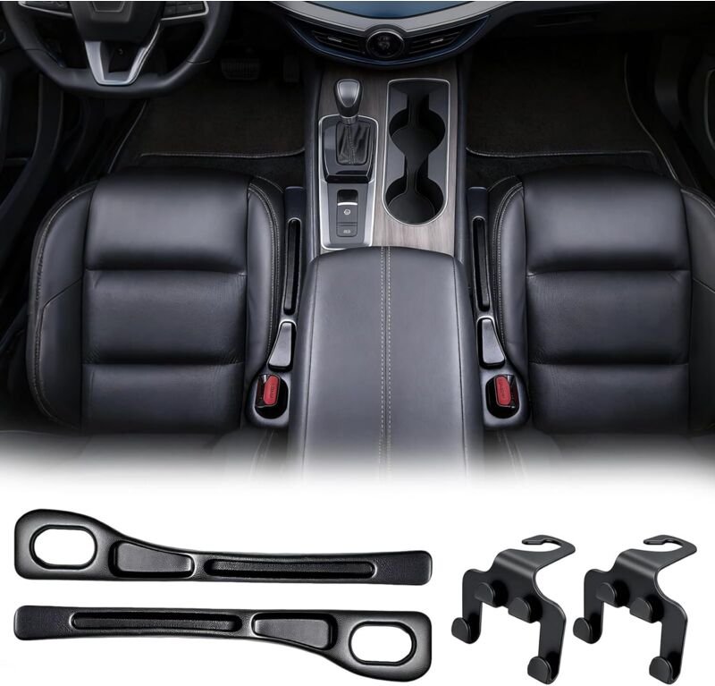 2 Stück Autositz Lückenfüller, Aufbewahrungsbox für Autositze, Auto-sitzspalt-aufbewahrungsstreifen, Car Seat Gap Filler...