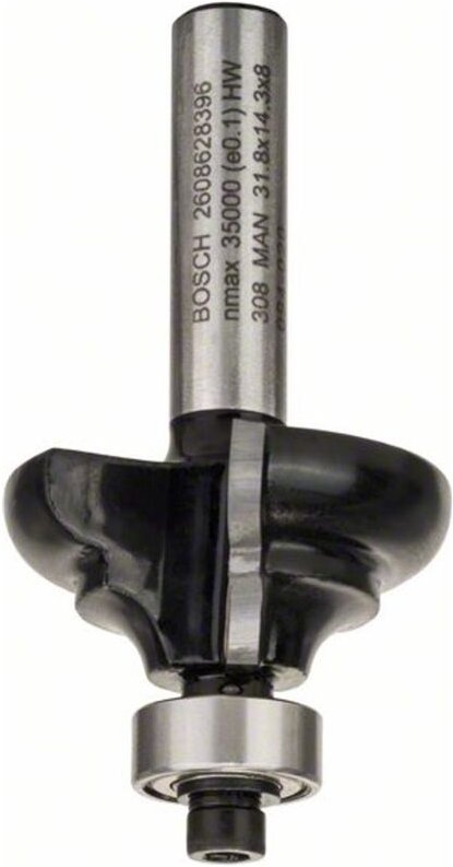 Bosch Profilfräser C 8 mm R1 4,8 mm B 9,5 mm L 14 mm G 57 mm - 2608628396