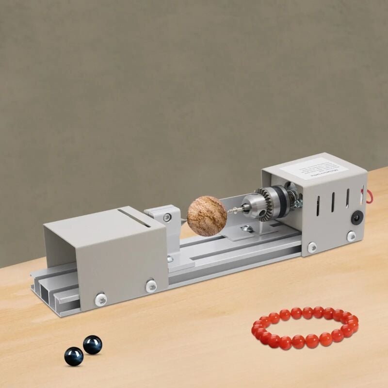 Mini-Metalldrehbank, Metalldrehbank, 96-W-Mini-Holzdrehbank, DIY-Tischdrehbank, Holzbearbeitungsschraubendreher, Rotatio...