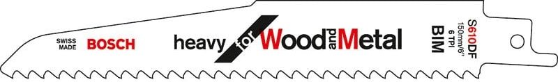 Säbelsägeblatt s 610 df Heavy for Wood and Metal - 2608656256 - Bosch
