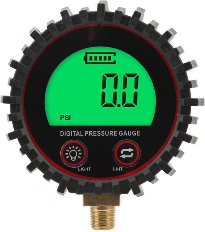 Reifenfüller Digitales Manometer 3-255 psi mit LCD-Display DC3,1 v 10 mm Gewinde Fahrzeugzubehör - Eosnow
