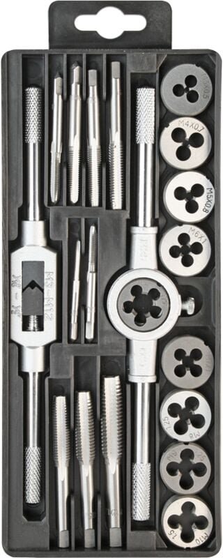 Satz Schneideisen und Gewindebohrer M3-M12 20-teilig - G-580-3190