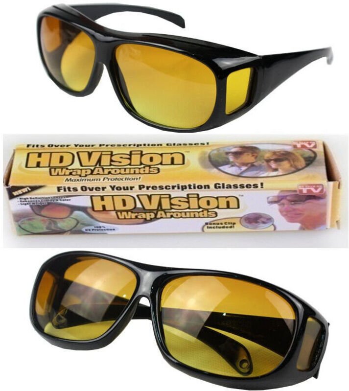 Vtizikl Lunettes de vision nocturne pour la conduite de nuit, UV, coupe-vent