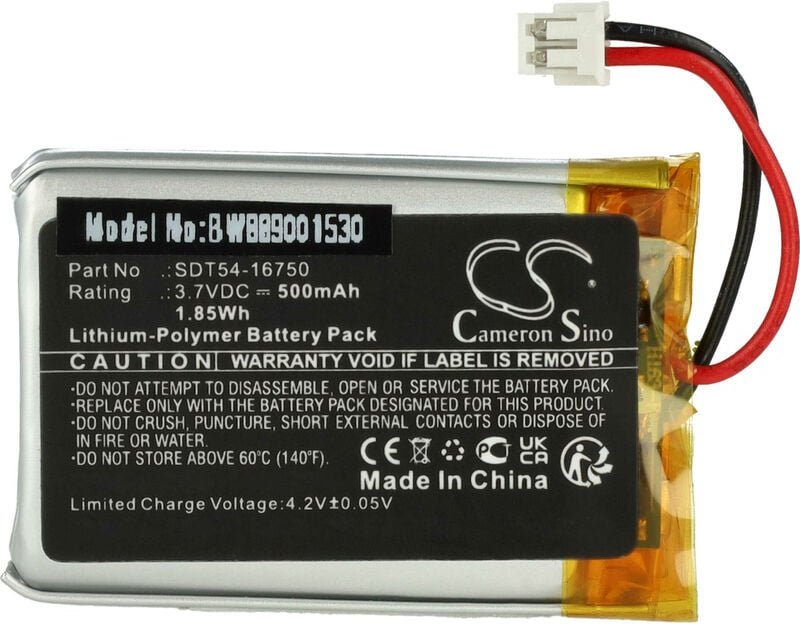 Vhbw - Akku Ersatz für SportDog SDT54-16750 für Hundehalsband Hunde-Trainer (500 mAh, 3,7 v, Li-Polymer)