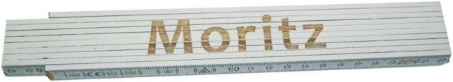 Zollstock Moritz 2 m weiß Zollstock
