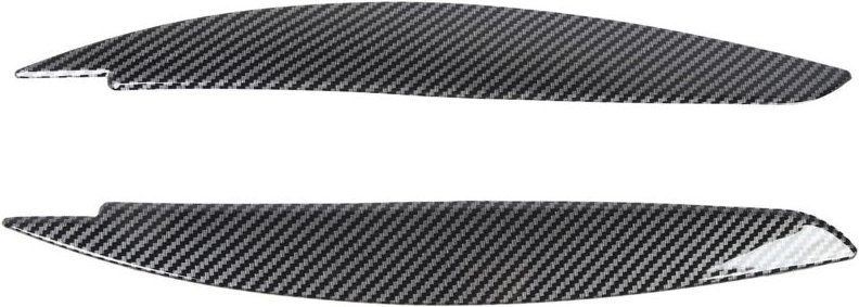 Linke und rechte Scheinwerferblenden für 1er BMW E81 E82 E87 E88 (Carbonfaser-Optik)