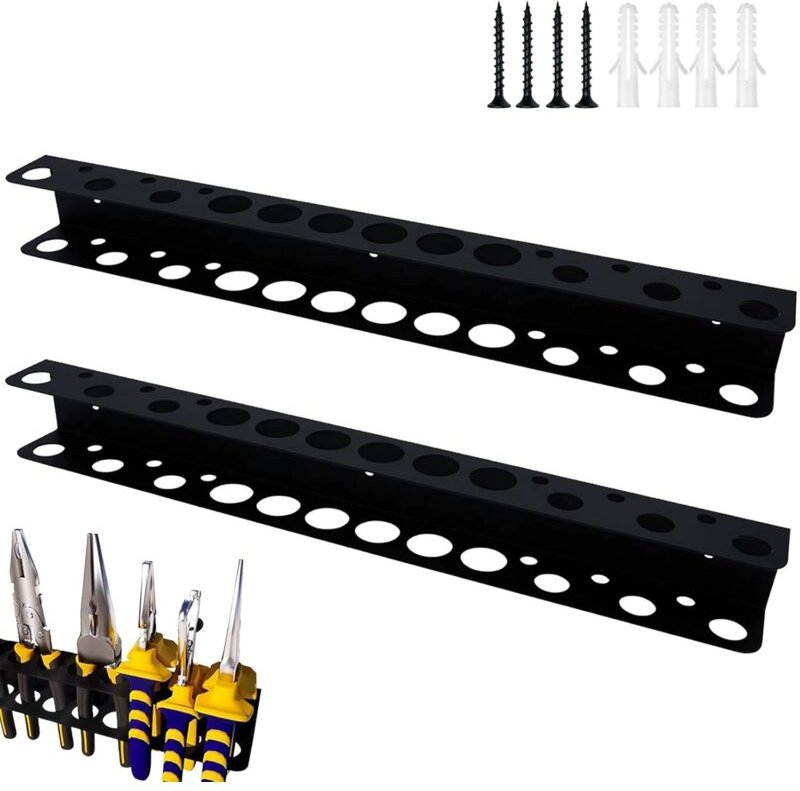 Schraubendreherhalter, 2 Stück 40 cm Zangenschlüssel-Organizer, Werkzeug-Organizer zur Wandmontage, mit Schrauben und Er...